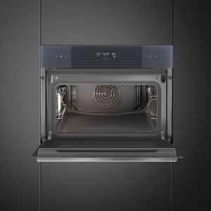 Four compact SMEG Linéa 45cm Neptune Grey combiné vapeur écran LCD SO4102S3G