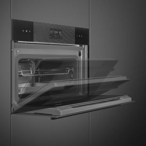 Four combiné vapeur Smeg Linéa 45cm 41L A++ LCD EvoScreen SO4102S3B3