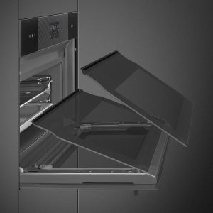 Four combiné vapeur Smeg Linéa 45cm 41L A++ LCD EvoScreen SO4102S3B3