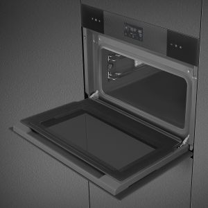 Four combiné vapeur Smeg Linéa 45cm 41L A++ LCD EvoScreen SO4102S3B3