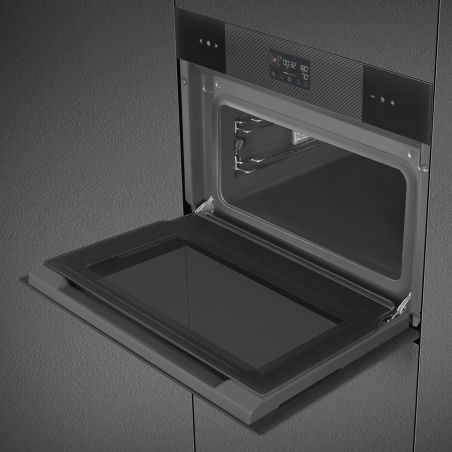 Four combiné vapeur Smeg Linéa 45cm 41L A++ LCD EvoScreen SO4102S3B3