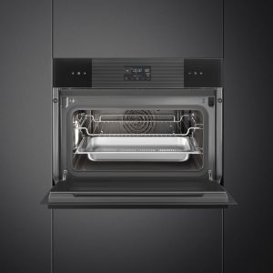 Four combiné vapeur Smeg Linéa 45cm 41L A++ LCD EvoScreen SO4102S3B3