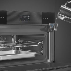 Four combiné vapeur Smeg Linéa 45cm 41L A++ LCD EvoScreen SO4102S3B3