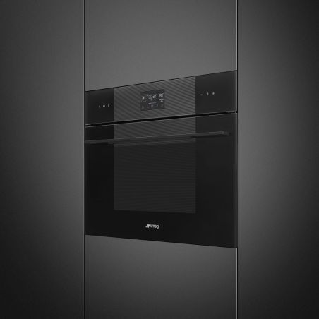 Four combiné vapeur Smeg Linéa 45cm 41L A++ LCD EvoScreen SO4102S3B3