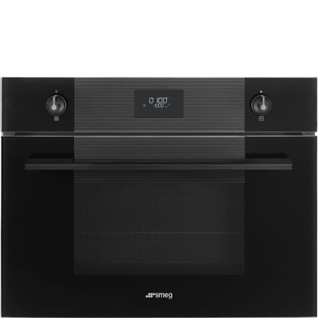 Four compact 45 cm SMEG Linéa noir 40 L combi micro-ondes SO4101M1B3