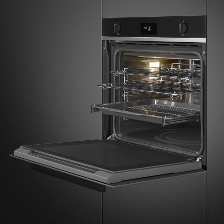 Four SMEG Elementi 60cm Pyrolyse 70L Noir 10 fonctions SFP641PNO1