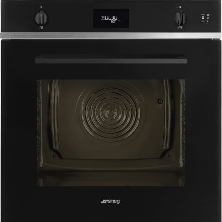 Four combiné vapeur Smeg Elementi 60cm Noir pyrolyse 11 fonctions SOP6401S2B