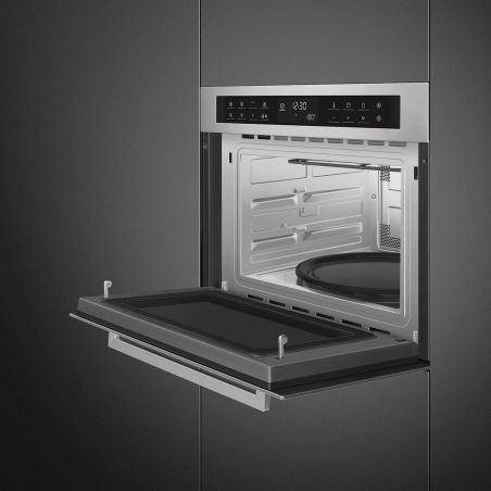 Four combiné compact SMEG Elementi 45cm Inox 13 programmes SF4400MCX1