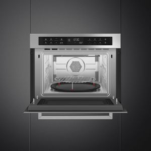 Four combiné compact SMEG Elementi 45cm Inox 13 programmes SF4400MCX1