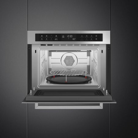Four combiné compact SMEG Elementi 45cm Inox 13 programmes SF4400MCX1