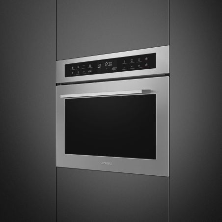 Four combiné compact SMEG Elementi 45cm Inox 13 programmes SF4400MCX1