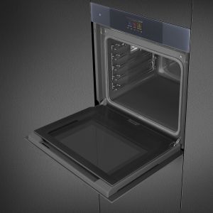 Four 60cm SMEG Linéa Neptune Grey porte froide pyrolyse SOP6104TPG