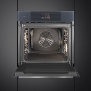 Four 60cm SMEG Linéa Neptune Grey porte froide pyrolyse SOP6104TPG