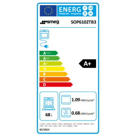 SMEG Linéa Four 60 cm SOP6102TB3 – Pyrolyse, porte froide, 10 modes, EvoScreen LCD