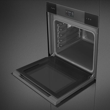 Four SMEG Linéa combiné vapeur 60cm Pyrolyse 68L Noir SOP6102S2PB3