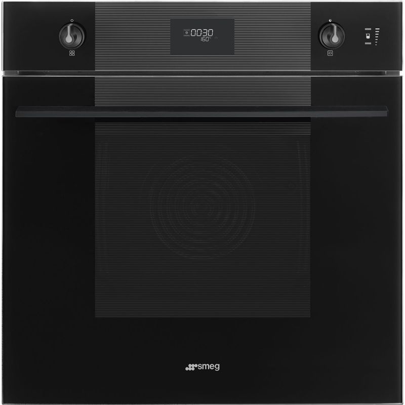 Four Smeg Linéa SOP6101S2B3 60 cm noir, combiné vapeur, pyrolyse, porte froide