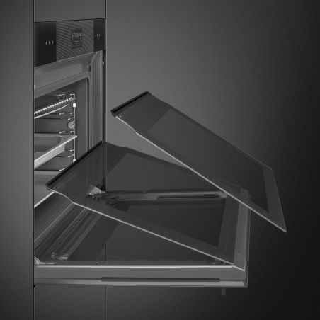 SMEG Linéa SO6102S3PB3 Four combiné vapeur 60cm, Steam100, LCD, A++