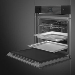 SMEG Linéa SO6102S3PB3 Four combiné vapeur 60cm, Steam100, LCD, A++