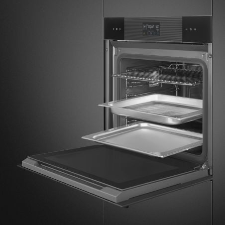 SMEG Linéa SO6102S3PB3 Four combiné vapeur 60cm, Steam100, LCD, A++