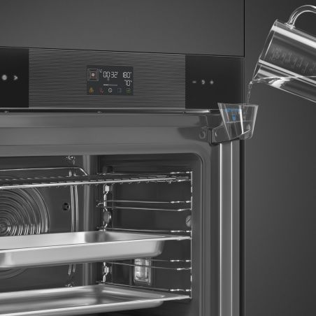 SMEG Linéa SO6102S3PB3 Four combiné vapeur 60cm, Steam100, LCD, A++