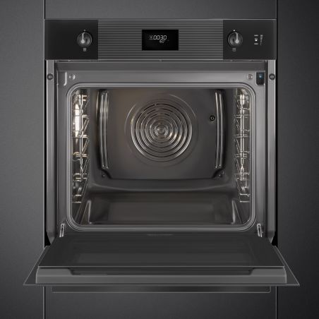 SMEG Linéa SO6101S2B3 Four 60cm Vapeur, LCD, Vapor Clean, 68L Noir