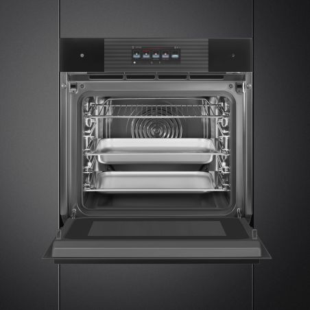 SMEG Linéa SO6106WAPB3 four 60cm Galileo Omnichef, 150 programmes, vapeur, Wi-Fi