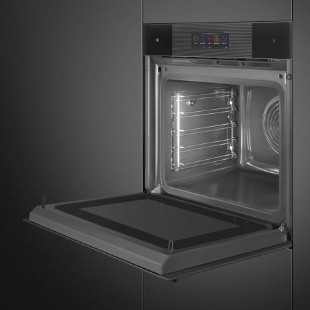 SMEG Linéa SO6106WAPB3 four 60cm Galileo Omnichef, 150 programmes, vapeur, Wi-Fi