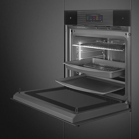 SMEG Linéa SO6106WAPB3 four 60cm Galileo Omnichef, 150 programmes, vapeur, Wi-Fi