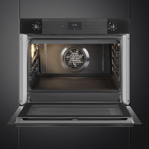 SMEG Linéa SO5100TB3 – Four 75cm noir, 77L, Vapor Clean, Chaleur tournante, 8 fonctions
