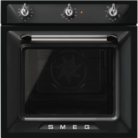 SMEG Victoria SF6905N1 Four 60 cm Noir, 70L, Porte triple vitrage, Vapor Clean, 8 Fonctions
