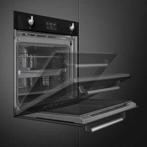 Smeg Victoria SOP6902S2PN Four Combiné Vapeur 60cm Pyrolyse Sonde 68L Noir
