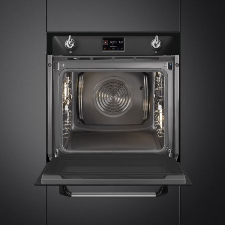 Smeg Victoria SOP6902S2PN Four Combiné Vapeur 60cm Pyrolyse Sonde 68L Noir