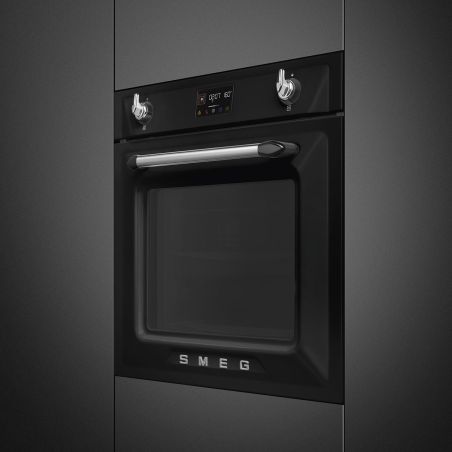 Smeg Victoria SOP6902S2PN Four Combiné Vapeur 60cm Pyrolyse Sonde 68L Noir