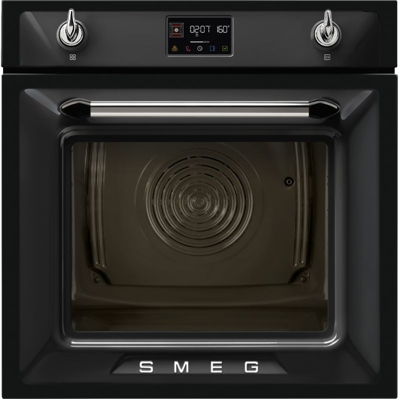 Smeg Victoria SOP6902S2PN Four Combiné Vapeur 60cm Pyrolyse Sonde 68L Noir