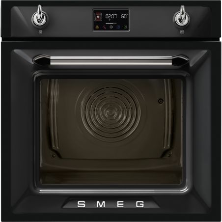 Smeg Victoria SOP6902S2PN Four Combiné Vapeur 60cm Pyrolyse Sonde 68L Noir