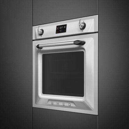 Four SMEG Victoria SOP6902S2PX, combiné vapeur, inox, pyrolyse, 68L, porte froide, 60cm
