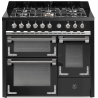 Piano de cuisson Steel OXFORD 100 cm 3 fours mixte