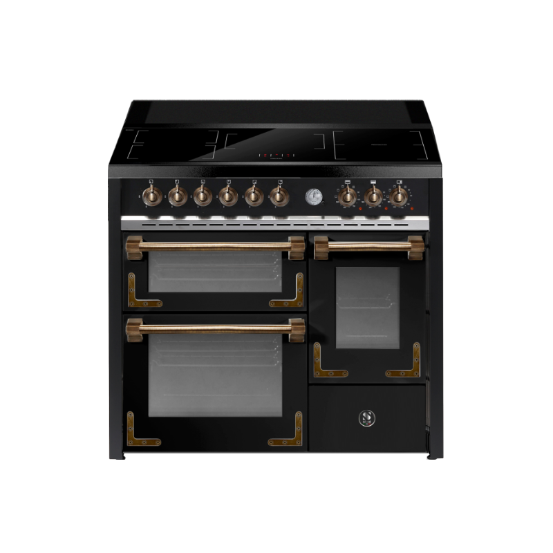 Piano de cuisson Steel OXFORD 100 cm 3 fours induction