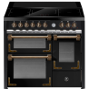 Piano de cuisson Steel OXFORD 100 cm 3 fours induction