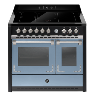 Piano de cuisson Steel OXFORD 100 cm 2 fours induction