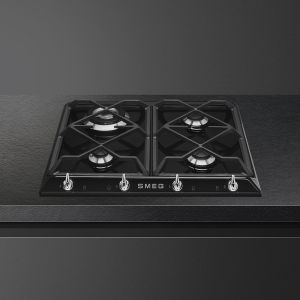 SMEG Victoria Table de cuisson gaz 60 cm, 4 foyers, sécurité, SR964NGH