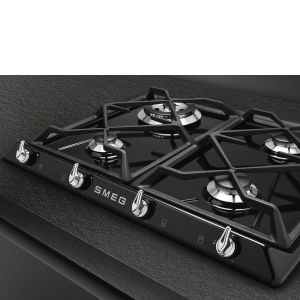 SMEG Victoria Table de cuisson gaz 60 cm, 4 foyers, sécurité, SR964NGH