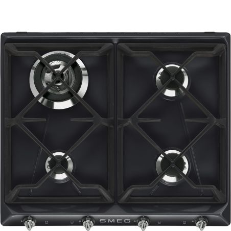 SMEG Victoria Table de cuisson gaz 60 cm, 4 foyers, sécurité, SR964NGH