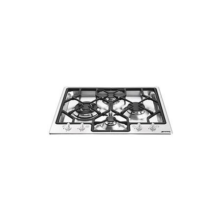 SMEG Classica table de cuisson gaz 60cm inox brossé 4 brûleurs PGF64-4