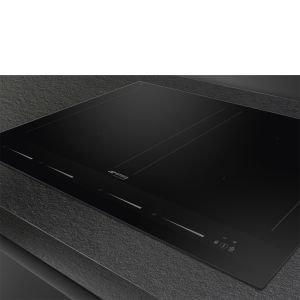 SMEG Linéa Table induction 60cm 4 foyers Multizone, double booster, SIM1644D