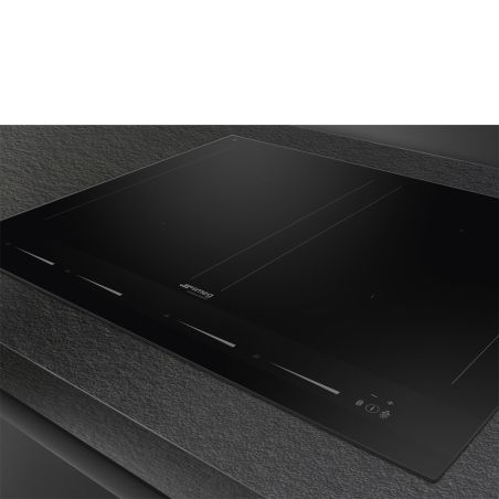 SMEG Linéa Table induction 60cm 4 foyers Multizone, double booster, SIM1644D
