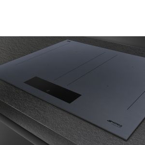 SMEG Linéa Table induction 60cm 4 foyers Multizone sécurité enfant SIM1644DG