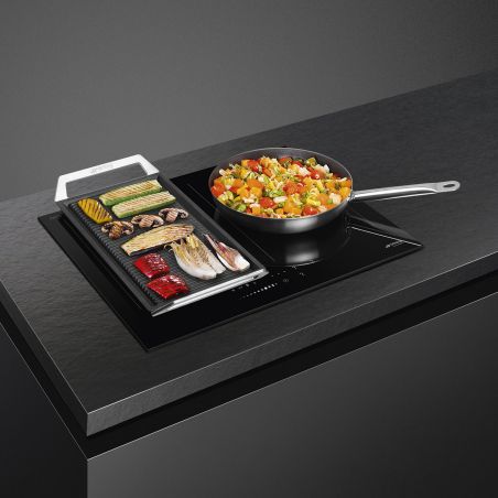 SMEG Classica SIM3644D Induction 60cm, zones Multizone, 4 boosters, EvoSlider, sécurité