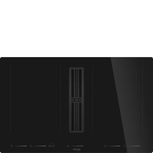 SMEG Universel HOBD682D2, hotte induction 83cm, aspiration 650m³/h, Multizones, sécurité, filtre charbon