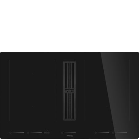 SMEG Universel HOBD682D2, hotte induction 83cm, aspiration 650m³/h, Multizones, sécurité, filtre charbon